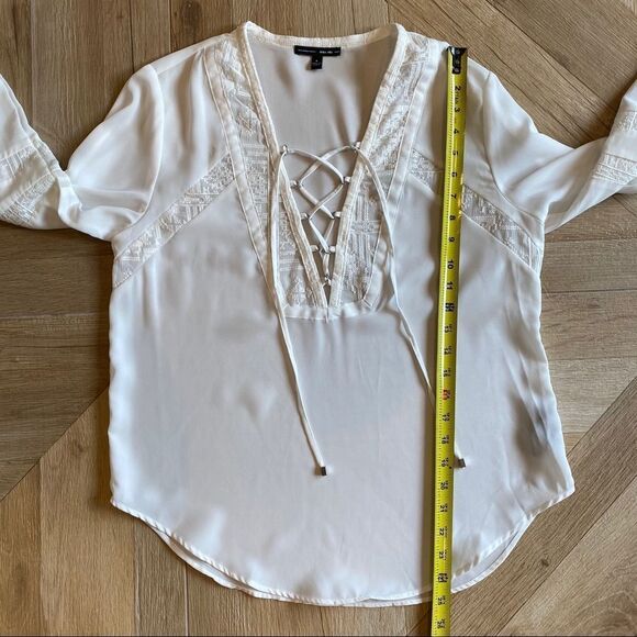 NWOT!  Dolce Vita white lace up top Sz. S - Picture 9 of 11